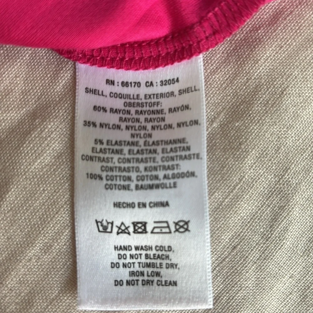 NWOT Anthropologie Fuchsia ruffle sleeves Top size M never worn. - Picture 6 of 6